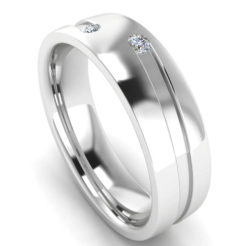 Men's Diamond Band 0.8ct Wedding Ring DW54 Heera Diamonds HEERA DIAMONDS