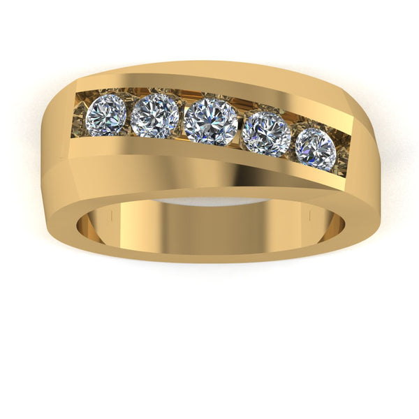 Men's Diamond Band 1.00ct Lab Grown Wedding Ring GR20313 HEERA DIAMONDS