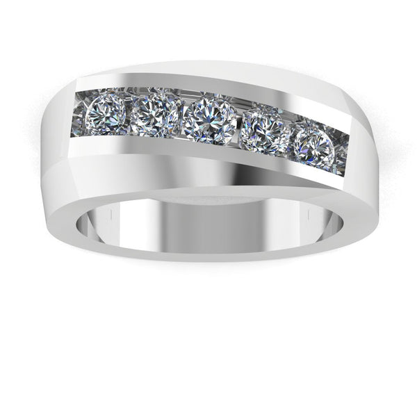 Men's Diamond Band 1.00ct Lab Grown Wedding Ring GR20313 HEERA DIAMONDS