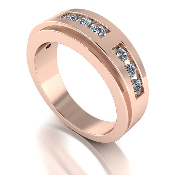 Men's Diamond Band 1.00ct Lab Grown Wedding Ring GR20346 HEERA DIAMONDS