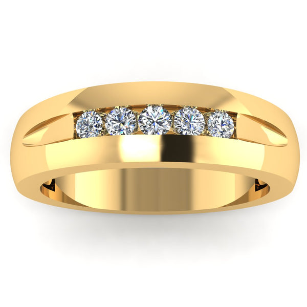 Men's Diamond Band 1.25ct Lab Grown Wedding Ring GR19850 HEERA DIAMONDS