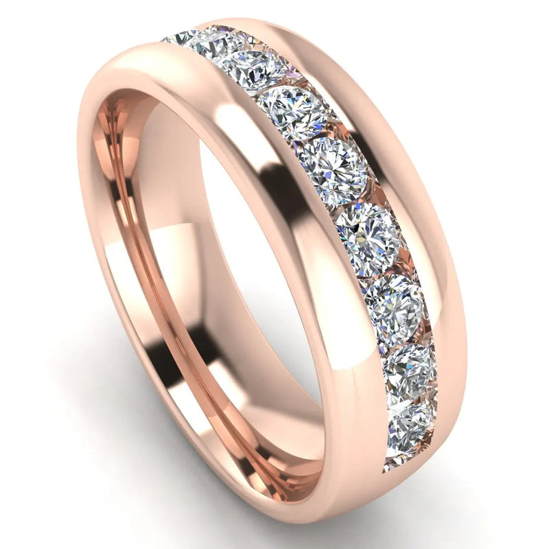 Men's Diamond Band 1.3ct Wedding Ring DW7 Heera Diamonds HEERA DIAMONDS