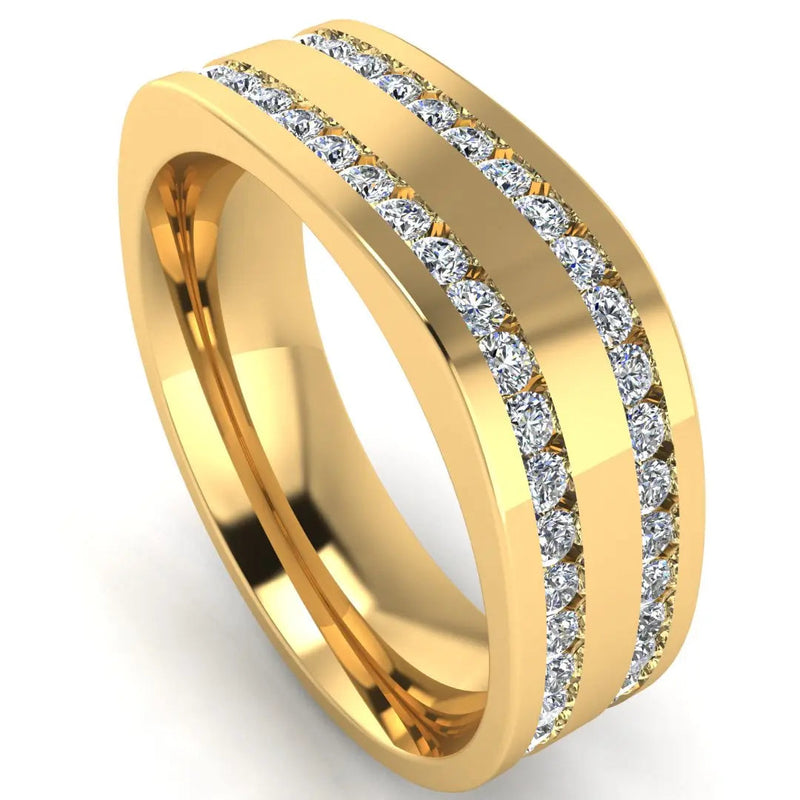 Men's Diamond Band 1.5ct Wedding Ring DW26 Heera Daimonds HEERA DIAMONDS