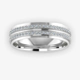 Men's Diamond Band Wedding Ring DW40 Heera Diamonds