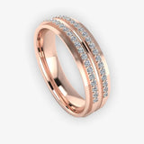 Men's Diamond Band Wedding Ring DW40 Heera Diamonds