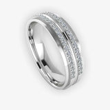 Men's Diamond Band Wedding Ring DW40 Heera Diamonds