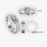 Men's Diamond Band Wedding Ring DW40 Heera Diamonds