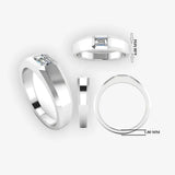 Men's Diamond Wedding Ring DW5 Heera Diamonds HEERA DIAMONDS