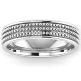 Men's Pattern Band Wedding Ring  WP33 HEERA DIAMONDS