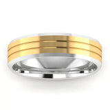 Men's Pattern Band Wedding Ring WP34 HEERA DIAMONDS