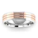 Men's Pattern Band Wedding Ring WP34 HEERA DIAMONDS