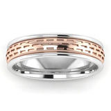 Men's Pattern Band Wedding Ring  WP39 HEERA DIAMONDS