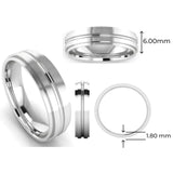 Men's Pattern Band Wedding Ring  WP40 HEERA DIAMONDS