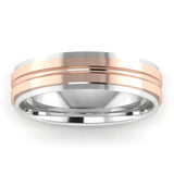 Men's Pattern Band Wedding Ring  WP40 HEERA DIAMONDS