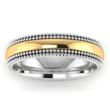 Men's Pattern Band Wedding Ring  WP41 HEERA DIAMONDS