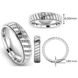Men's Pattern Band Wedding Ring  WP44 HEERA DIAMONDS