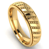 Men's Pattern Band Wedding Ring  WP44 HEERA DIAMONDS