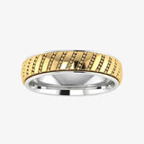 Men's Pattern Band Wedding Ring  WP44 HEERA DIAMONDS