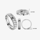 Men's Pattern Band Wedding Ring  WP44 HEERA DIAMONDS