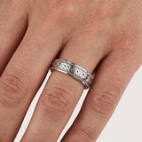 Men's Pattern Wedding Ring  WP45