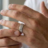 Men's Pattern Wedding Ring  WP45