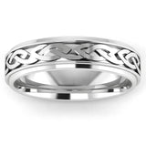 Men's Pattern Band Wedding Ring  WP46 HEERA DIAMONDS
