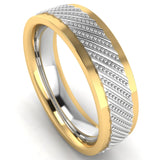 Men's Pattern Band Wedding Ring WP60 HEERA DIAMONDS