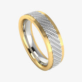 Men's Pattern Band Wedding Ring WP60 HEERA DIAMONDS
