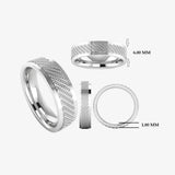 Men's Pattern Band Wedding Ring WP60 HEERA DIAMONDS