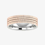 Men's Pattern Band Wedding Ring  WP64 HEERA DIAMONDS