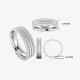 Men's Pattern Band Wedding Ring  WP64 HEERA DIAMONDS