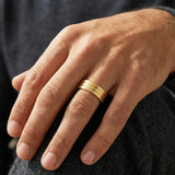 Men's Pattern Wedding Ring  WP64