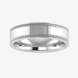 Men's Pattern Band Wedding Ring WP68 HEERA DIAMONDS