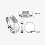 Men's Pattern Band Wedding Ring WP74 HEERA DIAMONDS