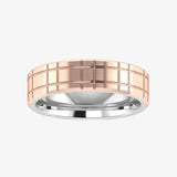 Men's Pattern Band Wedding Ring  WP75 HEERA DIAMONDS