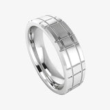 Men's Pattern Band Wedding Ring  WP75 HEERA DIAMONDS