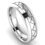 Men's Pattern Band Wedding Ring WP77 HEERA DIAMONDS