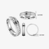 Men's Pattern Wedding Ring  WP39 HEERA DIAMONDS
