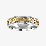 Men's Pattern Wedding Ring  WP45 HEERA DIAMONDS