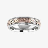 Men's Pattern Wedding Ring  WP45 HEERA DIAMONDS