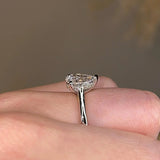"Millie" Pear Cut Diamond Hidden Under Halo Engagement Ring UHPS01 - HEERA DIAMONDS