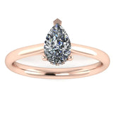 "Millie" Pear Cut Diamond Hidden Under Halo Engagement Ring UHPS01 - HEERA DIAMONDS