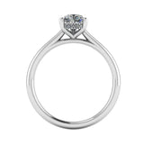 "Millie" Pear Cut Diamond Hidden Under Halo Engagement Ring UHPS01 - HEERA DIAMONDS