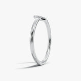 "Mina" Dainty U Shaped 0.10ct Diamond Eternity Ring ET56
