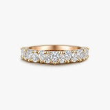 "Mirage" 1.5 Carat 18K Yellow Gold Half Eternity Ring