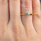 "Miralune" 0.44 Carat  Round Cut Natural Diamond Solitaire Engagement Ring MDR3380