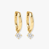 "Misha" 0.34 CT Diamond Drop & Trilogy Earrings