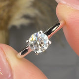 "Morielle" 0.55 Carat Round Cut Natural Diamond Solitaire Engagement Ring MDC955