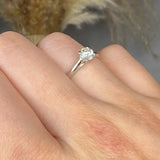 "Morielle" 0.55 Carat Round Cut Natural Diamond Solitaire Engagement Ring MDC955