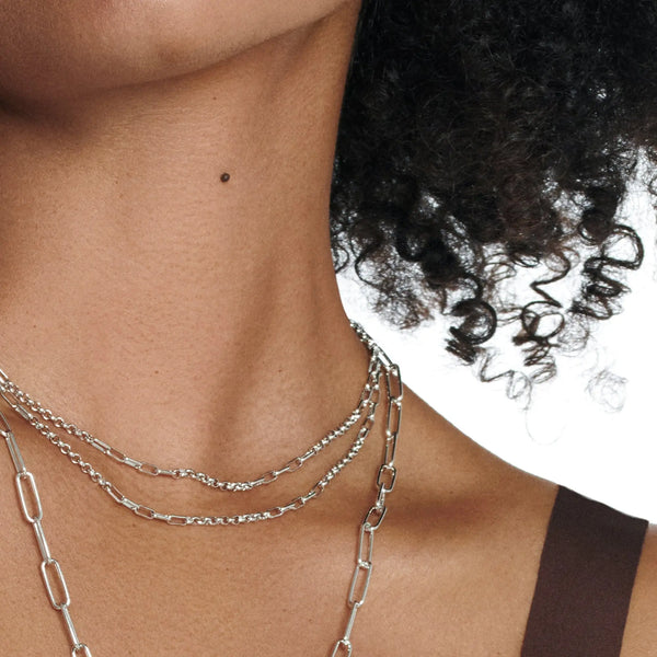 Multi-link Paperclip Chain Hot Diamonds